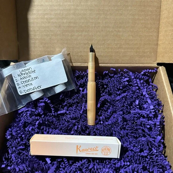 Kaweco Calligraphy Pen with 5 Laban inks New Never been used - Picture 4 of 7